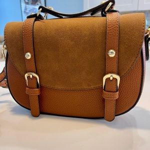 Cognac crossbody purse